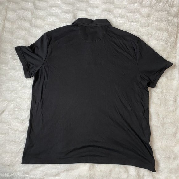 Calvin Klein Men's Black 100% Cotton Collared Short Sleeve T-Shirt Size XLarge - Picture 5 of 7